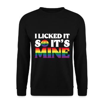 LGBT Human Human Rainbow Gift Idea - Unisex Sweatshirt - black - Front - Alina (178cm) & Michal (187cm)