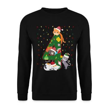 4 ans Enfants Cadeau de Noël Mignon - Sweat-shirt Unisexe - noir - Devant - Alina (178cm) & Michal (187cm)