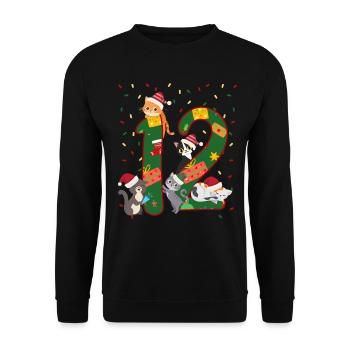 12 ans Enfants cadeau de Noël mignon - Sweat-shirt Unisexe - noir - Devant - Alina (178cm) & Michal (187cm)