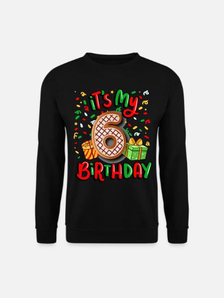 Es Ist Mein 6. Geburtstag Weihnachtsgeschenk 6. - Unisex Pullover - Schwarz