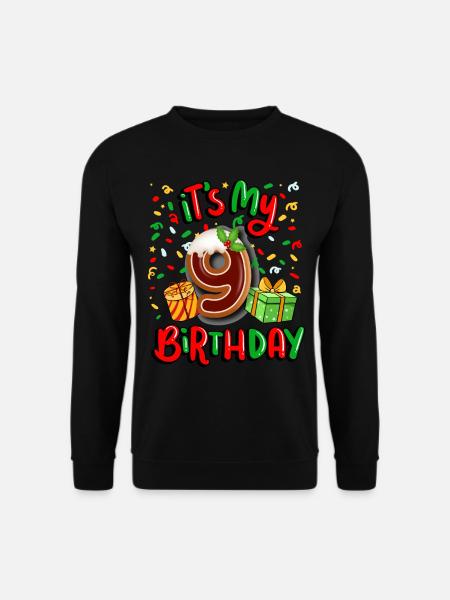Es Ist Mein 9. Geburtstag Weihnachtsgeschenk 9. - Unisex Pullover - Schwarz