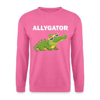 Allygator Hetero-verbündeter Alligator - Unisex Pullover - Pink - Vorne