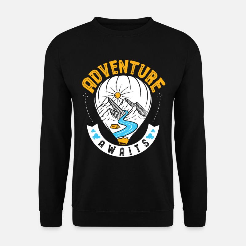 Adventure awaits - Unisex Sweatshirt - black