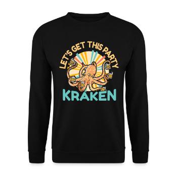 Octopus Octopus Sea Tentacle Octopus Octopus Octopus - Unisex Sweatshirt - black - Front - Alina (178cm) & Michal (187cm)