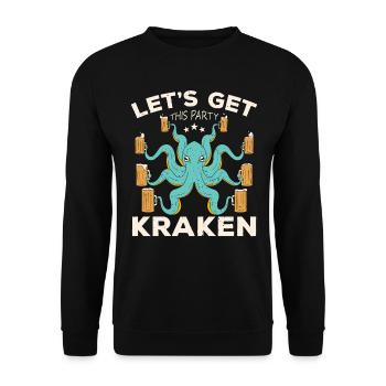 Octopus Octopus Sea Tentacle Octopus Octopus Octopus - Unisex Sweatshirt - black - Front - Alina (178cm) & Michal (187cm)