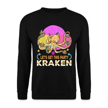 Octopus Octopus Sea Tentacle Octopus Octopus Octopus - Unisex Sweatshirt - black - Front - Alina (178cm) & Michal (187cm)