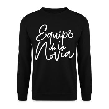 Equipo dela Novia Team Bride Wedding Bridesmaid - Unisex Sweatshirt - black - Front - Alina (178cm) & Michal (187cm)