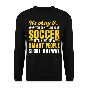 C’est bon, vous n’aimez pas le football - Sweat-shirt Unisexe - noir - Devant - Alina (178cm) & Michal (187cm)