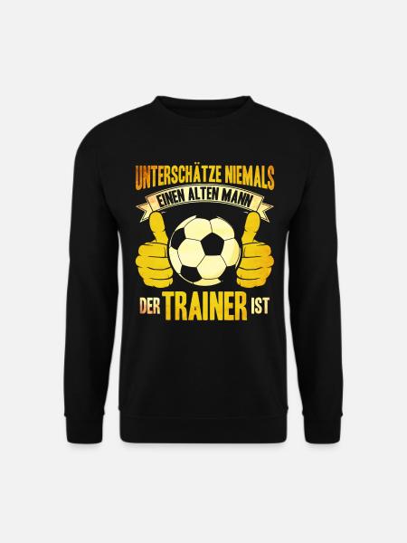 Unterschätze Niemals einen alten Mann der Trainer - Unisex Pullover - Schwarz