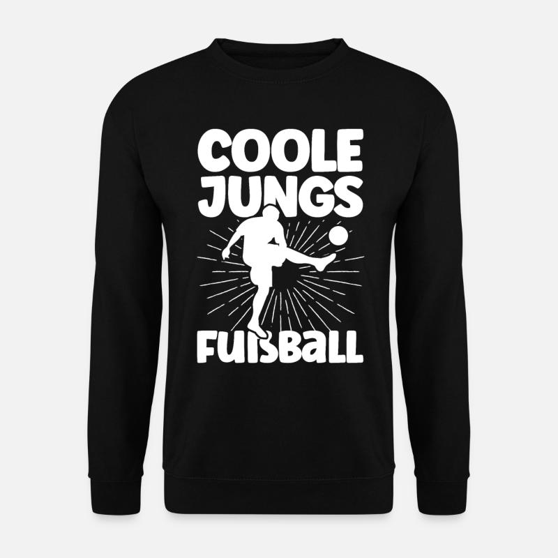 Coole Jungs Fußball - Unisex Pullover - Schwarz