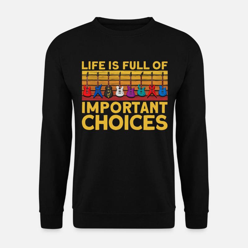 Guitars Retro - Unisex Sweatshirt - black