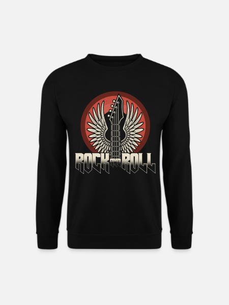 Rock and Roll Guitars - Unisex Sweatshirt - black