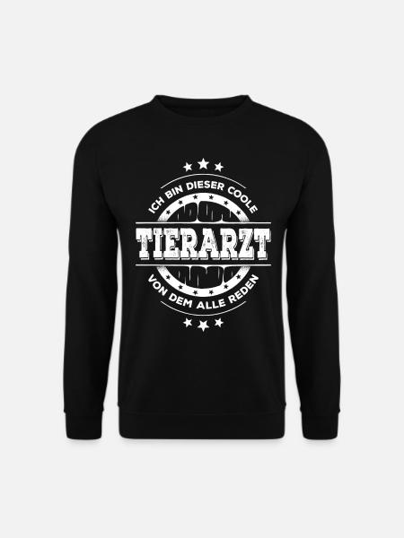 Tierarzt Kollegen Geburtstag Tiermedizin Geschenk - Unisex Pullover - Schwarz