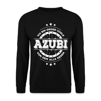 Azubi Kollegen Geburtstag Auszubildender Geschenk - Unisex Pullover - Schwarz - Vorne - Alina (178cm) & Michal (187cm)