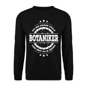 Botaniker Kollegen Geburtstag Botanik Geschenk - Unisex Pullover - Schwarz - Vorne - Alina (178cm) & Michal (187cm)