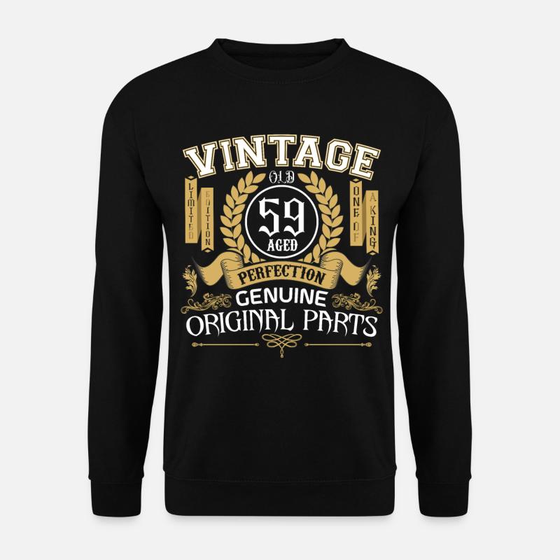 Jahrgang 59 Jahre - Geburtstagsgeschenk 59 Jahre - Unisex Pullover - Schwarz