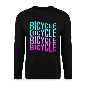 Bicyclette - Sweat-shirt Unisexe - noir - Devant - Alina (178cm) & Michal (187cm)