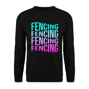 Fechten - Unisex Pullover - Schwarz - Vorne - Alina (178cm) & Michal (187cm)