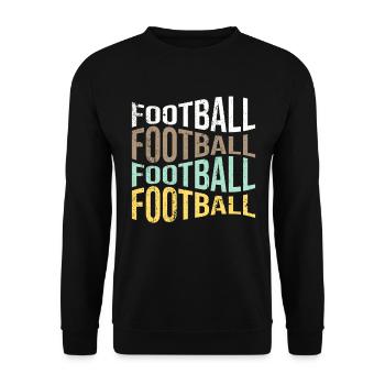 football - Unisex Pullover - Schwarz - Vorne - Alina (178cm) & Michal (187cm)