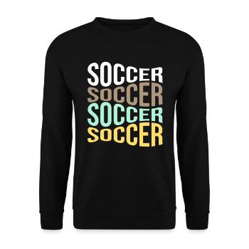 Fußball - Unisex Pullover - Schwarz - Vorne - Alina (178cm) & Michal (187cm)