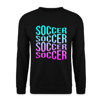 Fußball - Unisex Pullover - Schwarz - Vorne - Alina (178cm) & Michal (187cm)