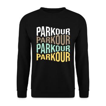 Parkour - Unisex Pullover - Schwarz - Vorne - Alina (178cm) & Michal (187cm)