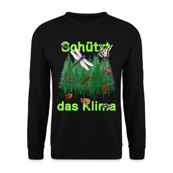 Nature sauvage Forêt Animaux Nature Protection du climat Insectes Animaux - Sweat-shirt Unisexe - noir - Devant - Alina (178cm) & Michal (187cm)