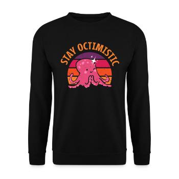 Octopus Octopus Sea Tentacle Octopus Octopus Octopus - Unisex Sweatshirt - black - Front - Alina (178cm) & Michal (187cm)