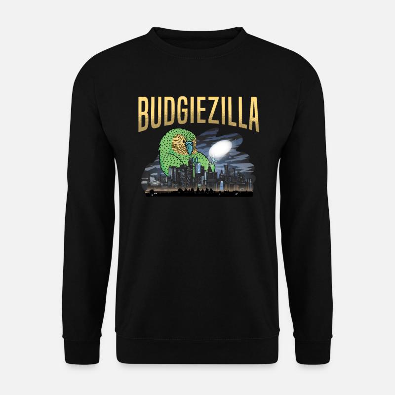 Perruche Budgerigar Budgerigar Budgerigar - Sweat-shirt Unisexe - noir