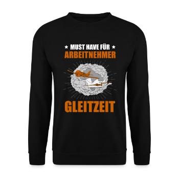 Segelfliegen Segelflugzeug Segelflieger - Unisex Pullover - Schwarz - Vorne - Alina (178cm) & Michal (187cm)