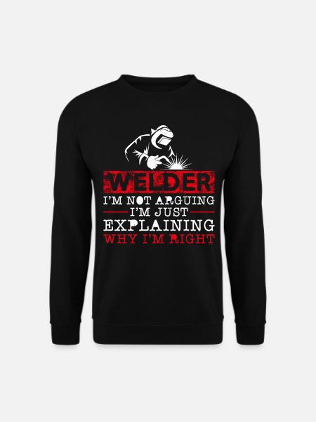Welder Welding Vintage Welder I'm - Unisex Pullover - Schwarz