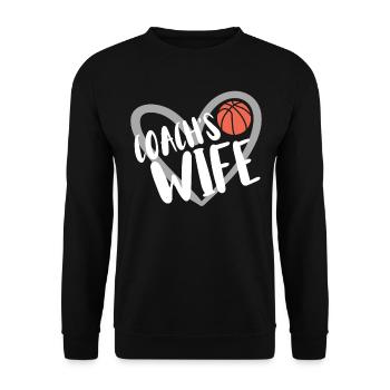 Basketball Geschenk für Basketballspieler - Unisex Pullover - Schwarz - Vorne - Alina (178cm) & Michal (187cm)