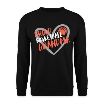 Basketball Geschenk für Basketballspieler - Unisex Pullover - Schwarz - Vorne - Alina (178cm) & Michal (187cm)