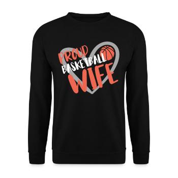 Basketball Geschenk für Basketballspieler - Unisex Pullover - Schwarz - Vorne - Alina (178cm) & Michal (187cm)