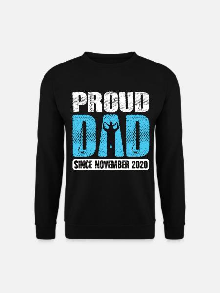 Proud Dad Since November 2020 - Unisex Sweatshirt - black