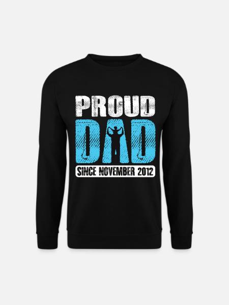 Proud Dad Since November 2012 - Unisex Sweatshirt - black