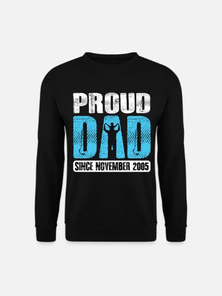 Proud Dad Since November 2005 - Unisex Sweatshirt - black