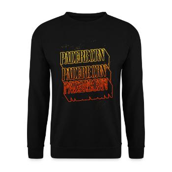 Paderborn Allemagne City Skyline Home Police - Sweat-shirt Unisexe - noir - Devant - Alina (178cm) & Michal (187cm)