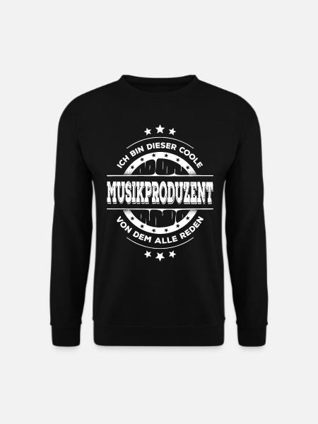 Musikproduzent Geburtstag Musikproduktion Geschenk - Unisex Pullover - Schwarz