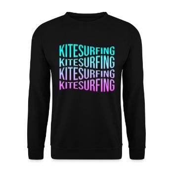Kite Surfing - Unisex Sweatshirt - black - Front - Alina (178cm) & Michal (187cm)