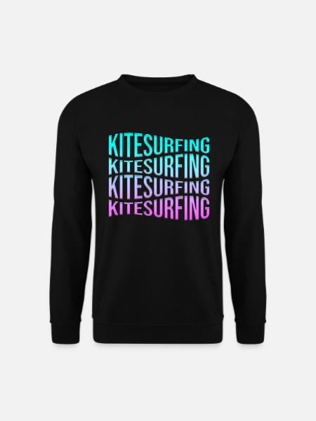 kite surfen - Unisex Pullover - Schwarz