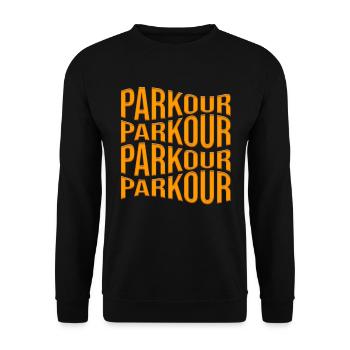 Parkour - Unisex Pullover - Schwarz - Vorne - Alina (178cm) & Michal (187cm)