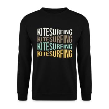 Kite Surfing - Unisex Sweatshirt - black - Front - Alina (178cm) & Michal (187cm)