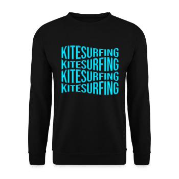 Kite Surfing - Unisex Sweatshirt - black - Front - Alina (178cm) & Michal (187cm)