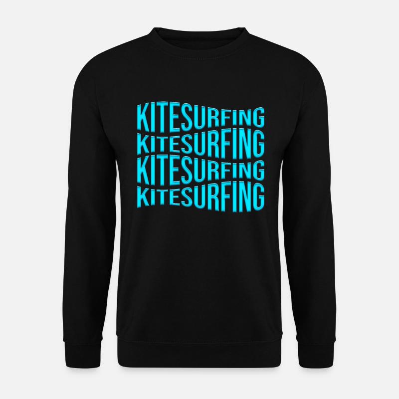 kite surfen - Unisex Pullover - Schwarz
