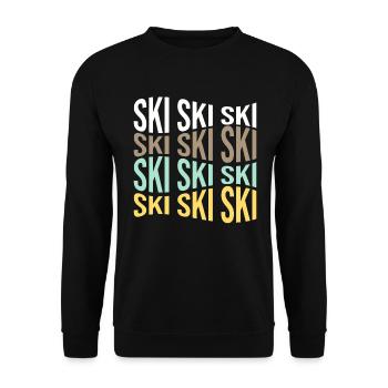 ski - Sweat-shirt Unisexe - noir - Devant - Alina (178cm) & Michal (187cm)