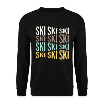 ski - Sweat-shirt Unisexe - noir - Devant - Alina (178cm) & Michal (187cm)