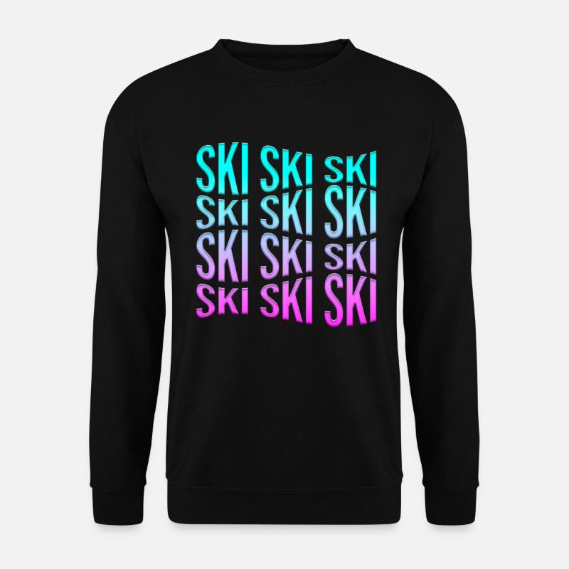 ski - Unisex Pullover - Schwarz
