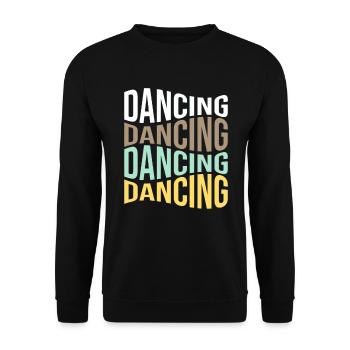 Dance - Unisex Sweatshirt - black - Front - Alina (178cm) & Michal (187cm)