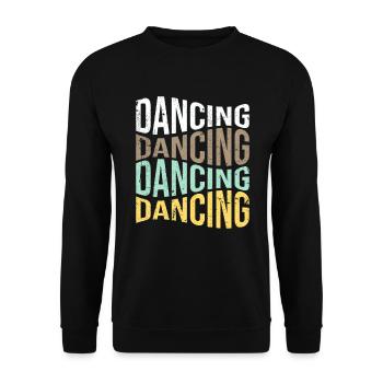 Dance - Unisex Sweatshirt - black - Front - Alina (178cm) & Michal (187cm)